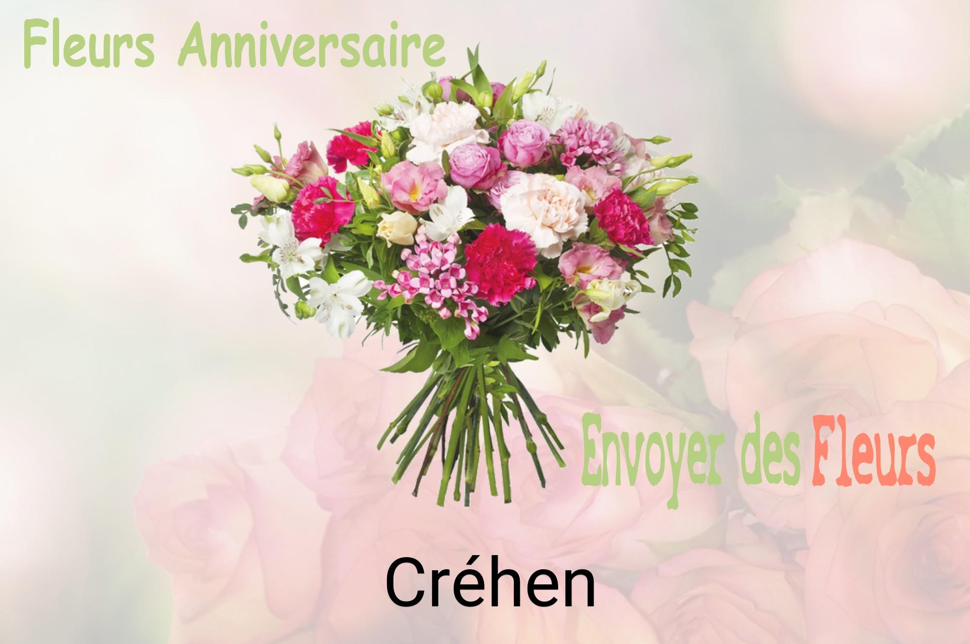 Bouquet de fleurs d’anniversaire livré à Créhen